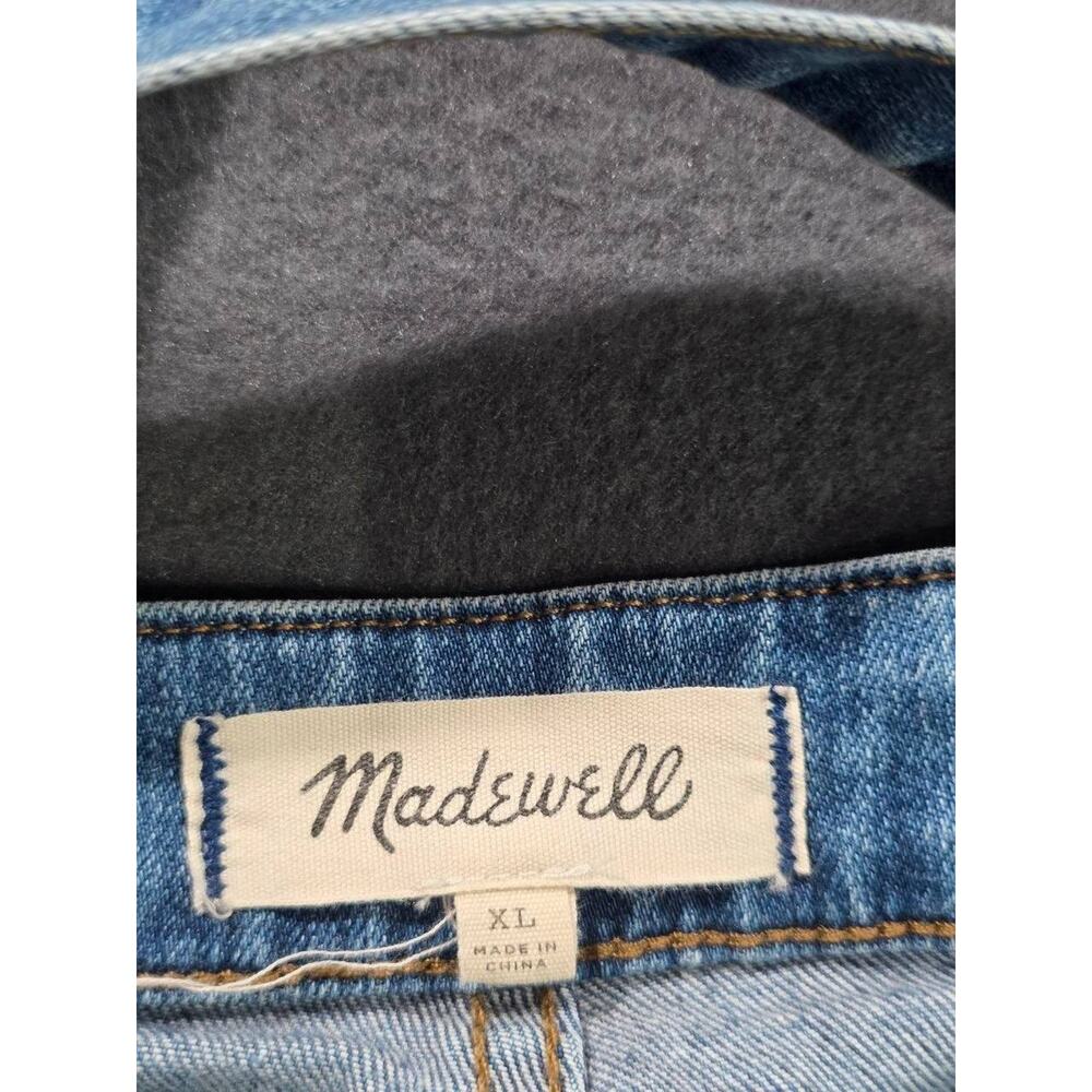 Madewell Denim Overalls Blue Medium Wash Skinny Stretch Jeans Casual XL A008858 - Picture 4 of 12